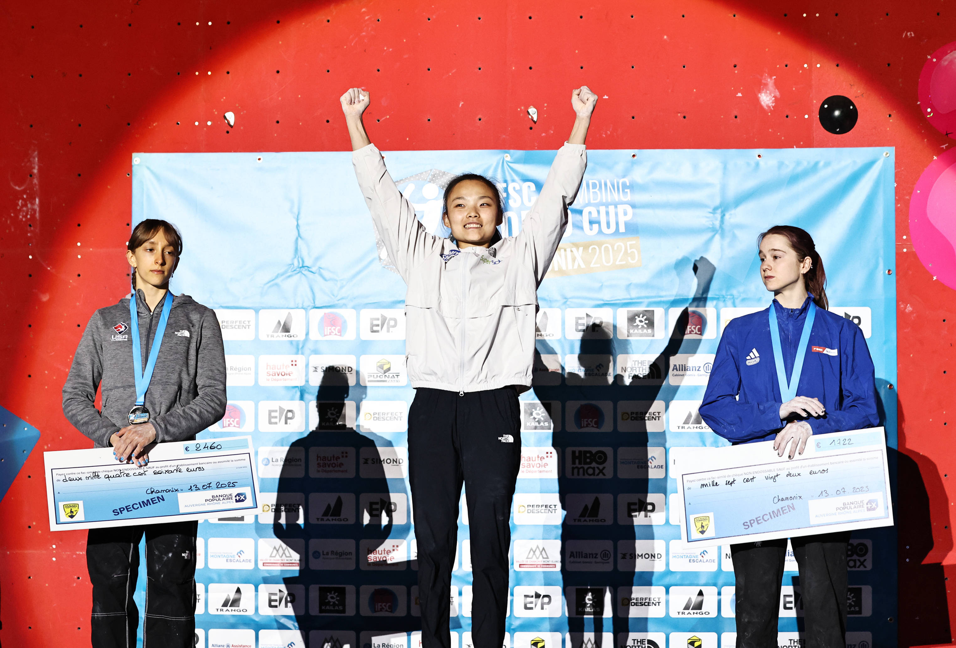 （体育）攀岩——世界杯霞慕尼站：女子难度决赛赛况
